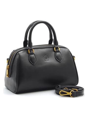 La Manufacture Royale Skórzana torebka "Azur" w kolorze czarnym - 24 x 15 x 12 cm