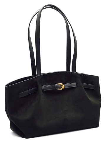 La Manufacture Royale Skórzana torebka "Maui" w kolorze czarnym - 38 x 22 x 16 cm