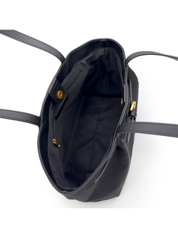 La Manufacture Royale Leder-Schultertasche "Maui" in Schwarz - (B)38 x (H)22 x (T)16 cm