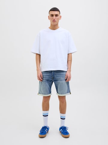 Jack & Jones Szorty dżinsowe "Rick" w kolorze niebieskim
