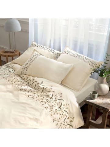 Linvosges Perkal dekbedovertrek ''Mascarpone'' beige