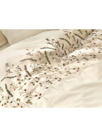 Linvosges Perkal dekbedovertrek ''Mascarpone'' beige