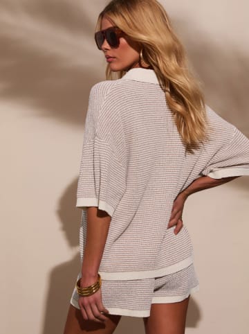 Milan Kiss Pullover in Creme/ Taupe