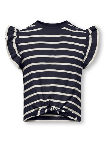 KIDS ONLY Shirt "Kalinka" in Dunkelblau/ Creme
