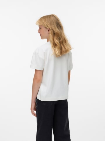 Vero Moda Girl Koszulka "Yma" w kolorze kremowym