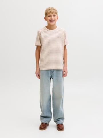 JACK & JONES Junior Koszulka "Devin" w kolorze beżowym
