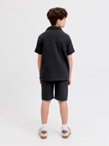 JACK & JONES Junior Szorty "Jaiden" w kolorze czarnym