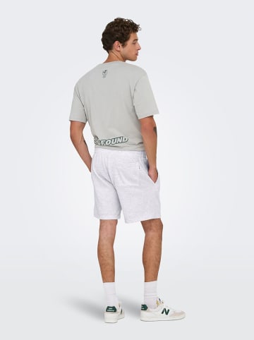 ONLY & SONS Sweatshort "Onsdavid" wit