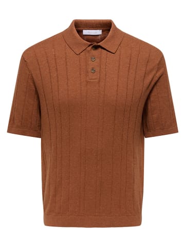 ONLY & SONS Poloshirt "Onssofus" lichtbruin