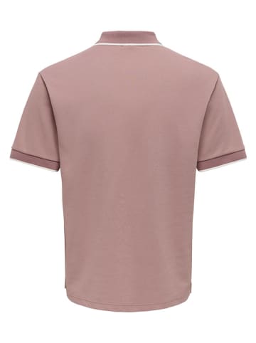ONLY & SONS Koszulka polo "Onstomon" w kolorze różowym