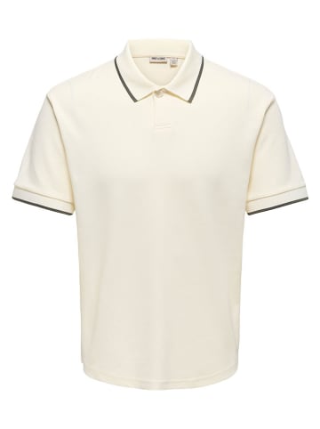 ONLY & SONS Koszulka polo "Onstomon" w kolorze beżowym