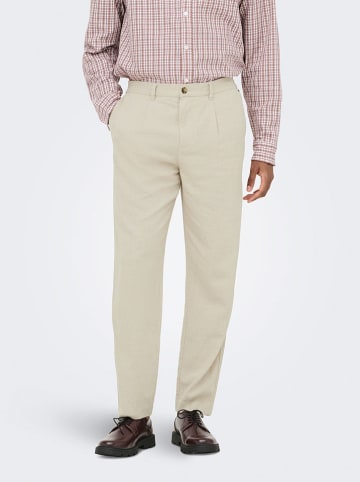 ONLY & SONS Spodnie chino "Onslou" w kolorze beżowym