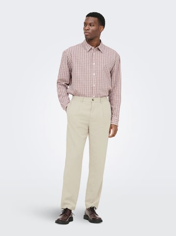 ONLY & SONS Spodnie chino "Onslou" w kolorze beżowym