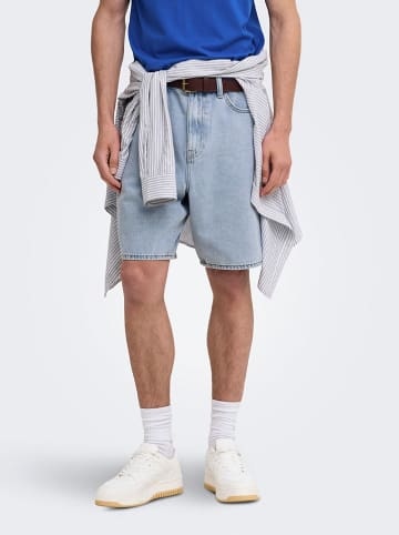 ONLY & SONS Jeans-Shorts "Onsfade" in Hellblau