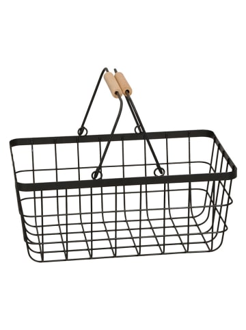 POSIWIO Korb in Schwarz - (B)30,5 x (H)13 x (T)20 cm