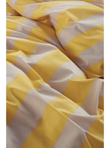 Jotex Dekbedovertrek "Blocku Stripe" geel/beige