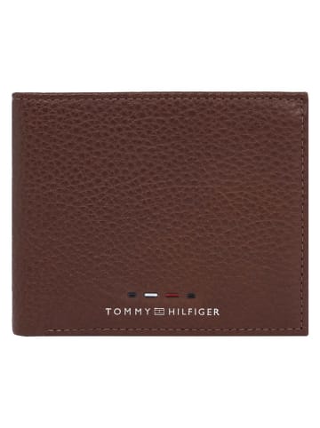 Tommy Hilfiger Leder-Geldbörse in Hellbraun - (B)11 x (H)10 x (T)2 cm