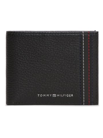 Tommy Hilfiger Skórzany portfel w kolorze granatowym - 10 x 8 x 2 cm