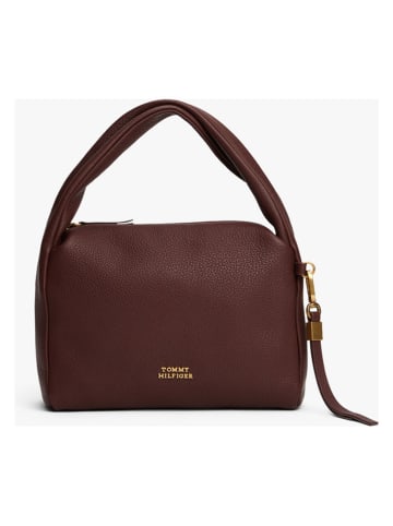 Tommy Hilfiger Skórzana torebka w kolorze brązowym - 21 x 16 x 8 cm