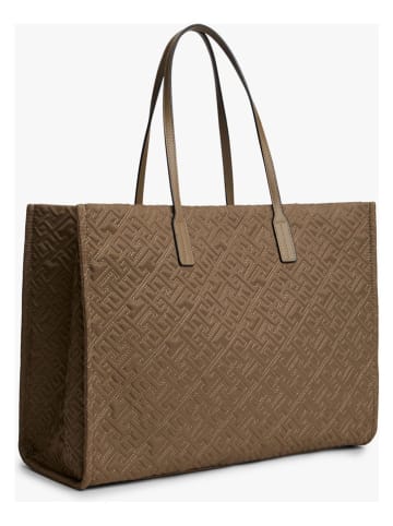 Tommy Hilfiger Leder-Shopper in Hellbraun - (B)43 x (H)31 x (T)17 cm
