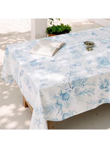 mint Deco Tafellaken "Summer Julieta" wit/blauw