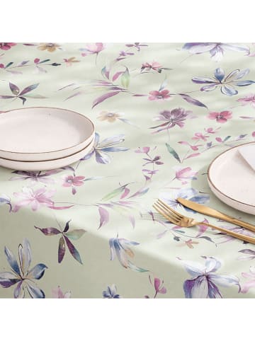 mint Deco Obrus "Summer Petalia" w kolorze miętowo-fioletowym