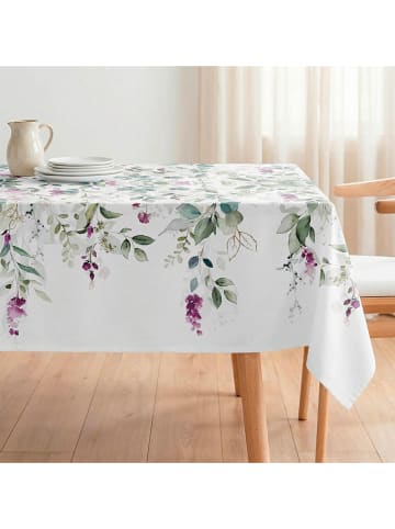 mint Deco Tischdecke "Agora" in Weiß/ Grün/ Lila