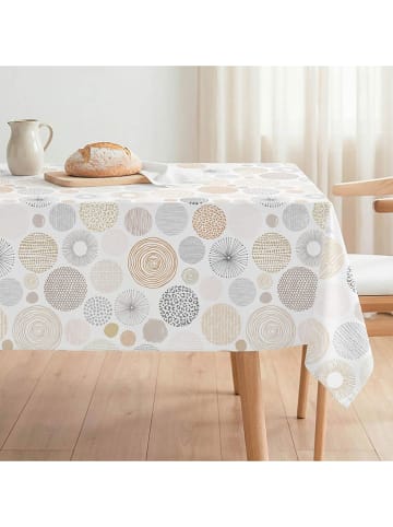mint Deco Tischdecke "Halo" in Weiß/ Grau/ Beige