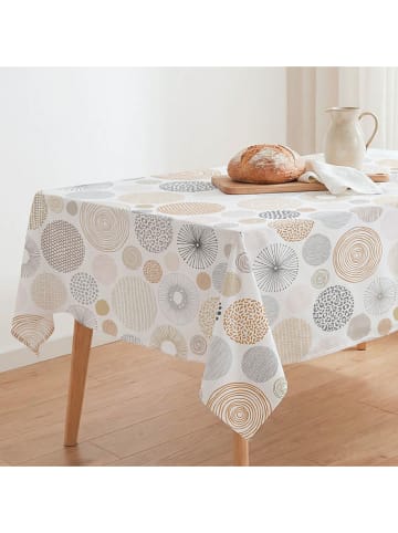mint Deco Tischdecke "Halo" in Weiß/ Grau/ Beige