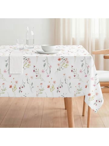 mint Deco Tischdecke "Paris" in Weiß/ Grün/ Rosa