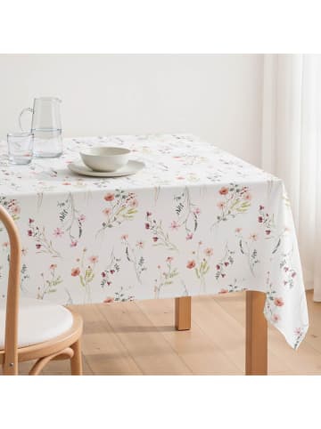mint Deco Tischdecke "Paris" in Weiß/ Grün/ Rosa