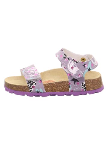 superfit Leder-Sandalen in Lila