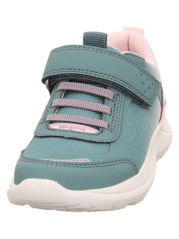 superfit Leder-Sneakers "Rush" in Rosa/ Grün