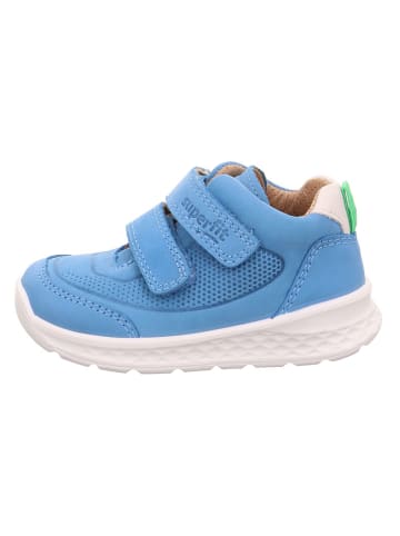 superfit Skórzane sneakersy "Breeze" w kolorze błękitnym