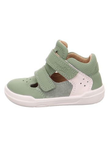 superfit Skórzane buty barefoot "Superfree" w kolorze zielonym