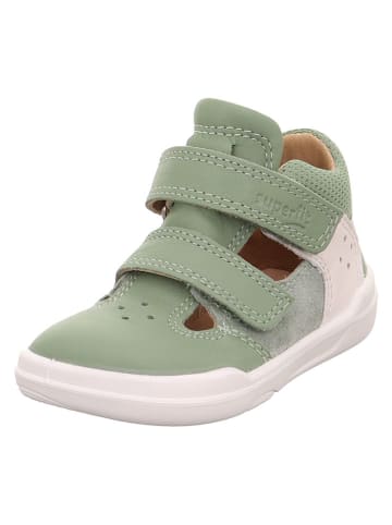 superfit Skórzane buty barefoot "Superfree" w kolorze zielonym
