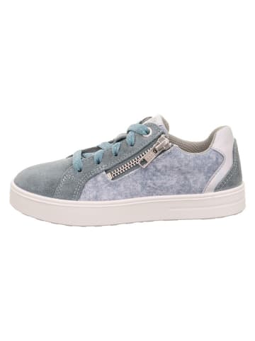 superfit Skórzane sneakersy "Stella" w kolorze błękitnym