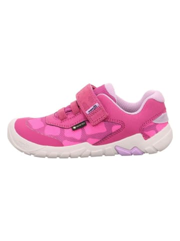 superfit Skórzane buty barefoot "Trace" w kolorze różowym