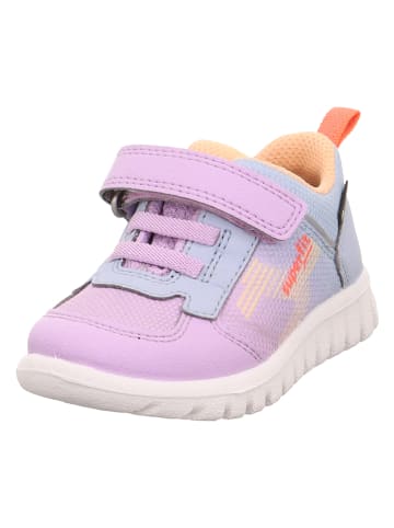 superfit Skórzane sneakersy "Sport 7" w kolorze fioletowo-błękitnym