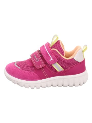 superfit Skórzane sneakersy "Sport 7" w kolorze różowym