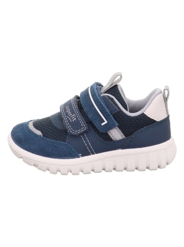 superfit Skórzane sneakersy "Sport 7" w kolorze granatowym