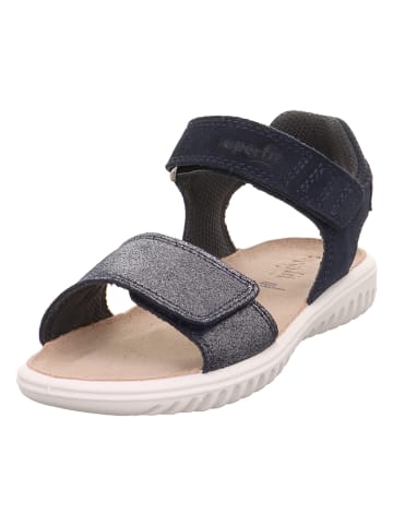 superfit Leder-Sandalen "Sparkle" in Dunkelblau