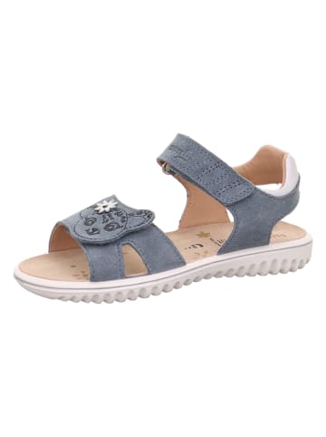 superfit Leder-Sandalen "Sparkle" in Grau
