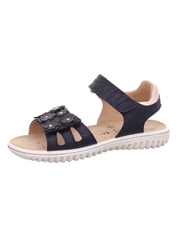 superfit Leder-Sandalen "Sparkle" in Dunkelblau