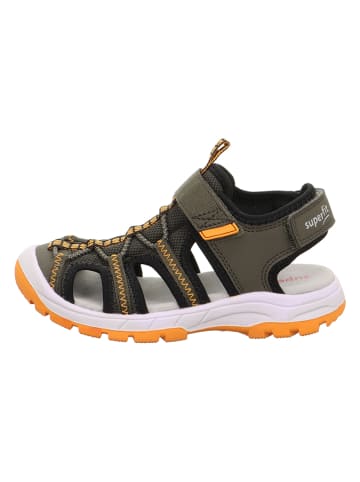 superfit Skórzane półsandały "Tornado Light" w kolorze khaki
