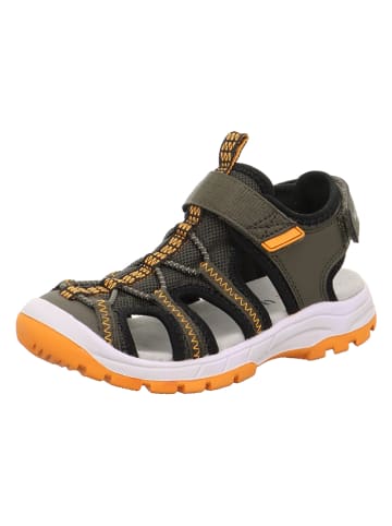 superfit Skórzane półsandały "Tornado Light" w kolorze khaki