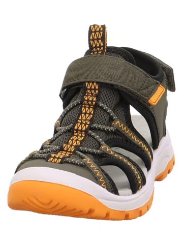 superfit Skórzane półsandały "Tornado Light" w kolorze khaki