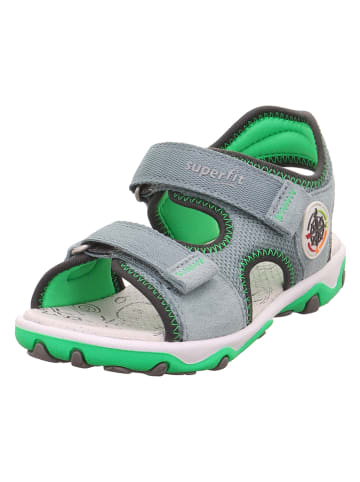 superfit Skórzane sandały "Mike 3.0" w kolorze szaro-zielonym