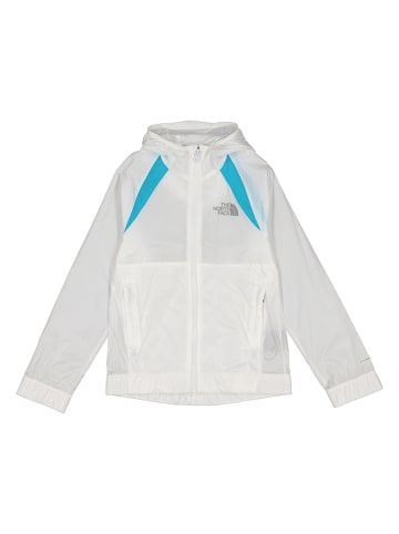The North Face Windbreaker in Weiß/ Hellblau