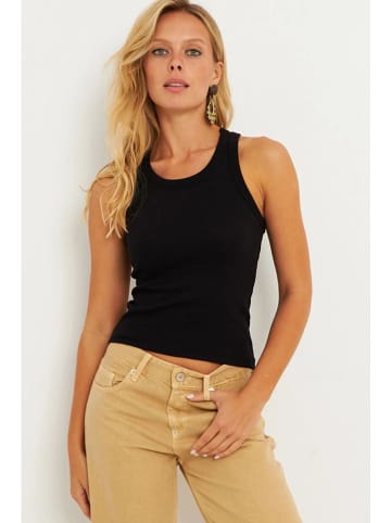 Cool & Sexy 2er-Set: Tops in Schwarz/ Weiß